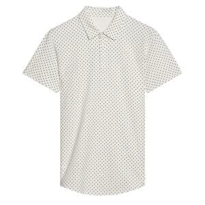 BYLT premium drop - cut lux dotted polo shirt mens size large